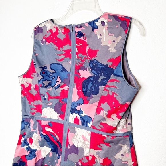 Boden Watercolor Abstract Shift Fitted Sleeveless Dress WH483 - Picture 7 of 12